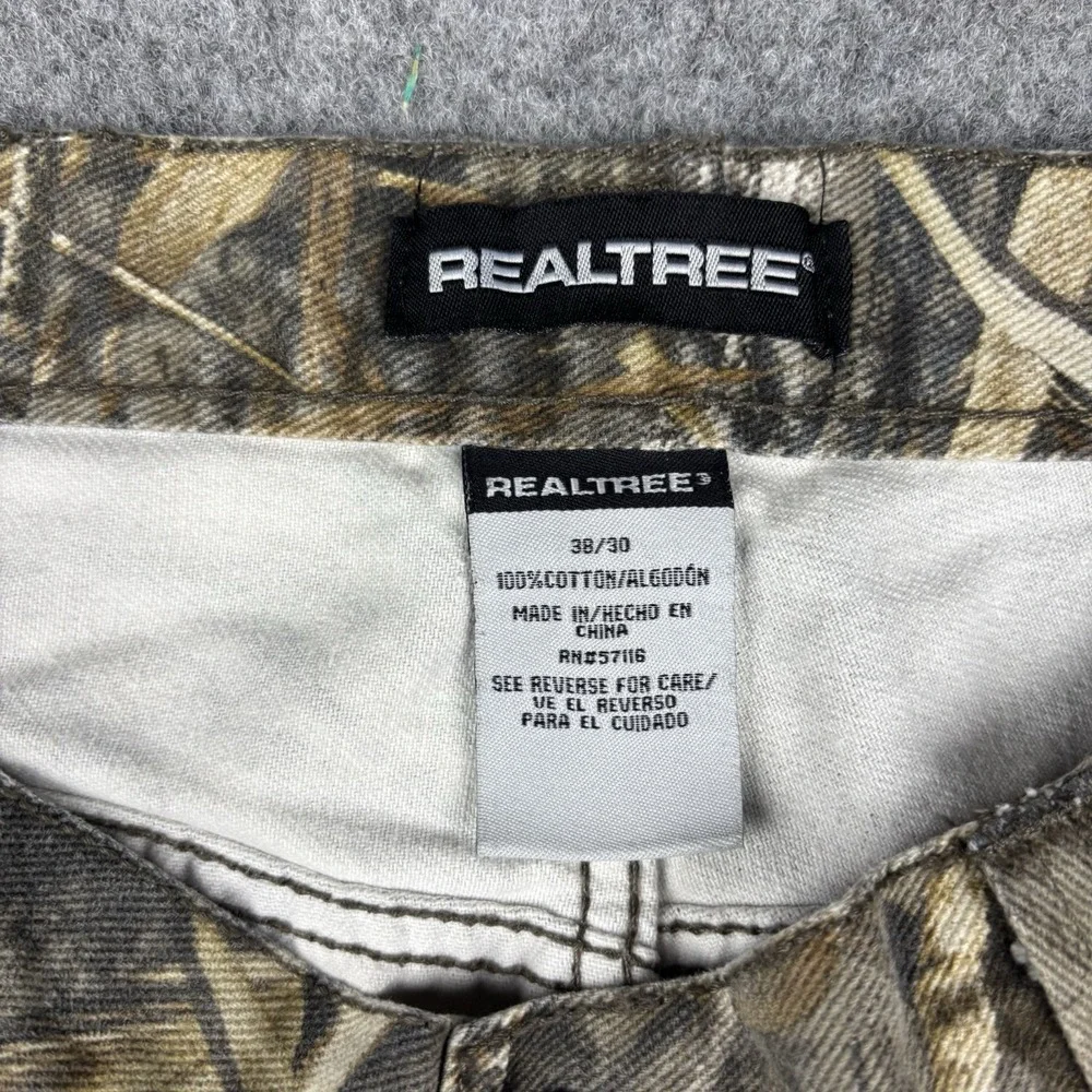 Realtree Camo Pants Mens 38x30 Relaxed Fit Hunting Outdoor Hiking Camouflage EUC